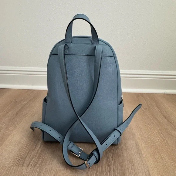 Kate Spade Blue Leather Backpack - Picture 2 of 16